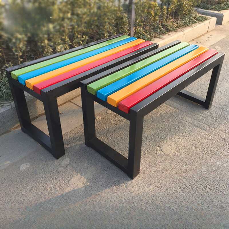 Simple Picnic Bench Engineered Wood in Multicolour