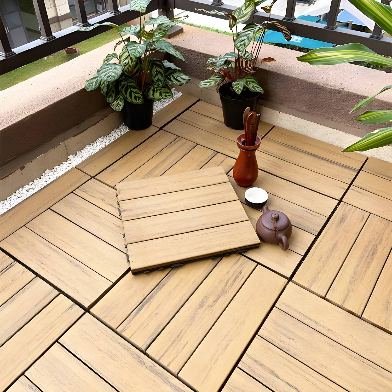Smooth Matte Engineered Hardwood Flooring with Parquet Medium Wood Tone