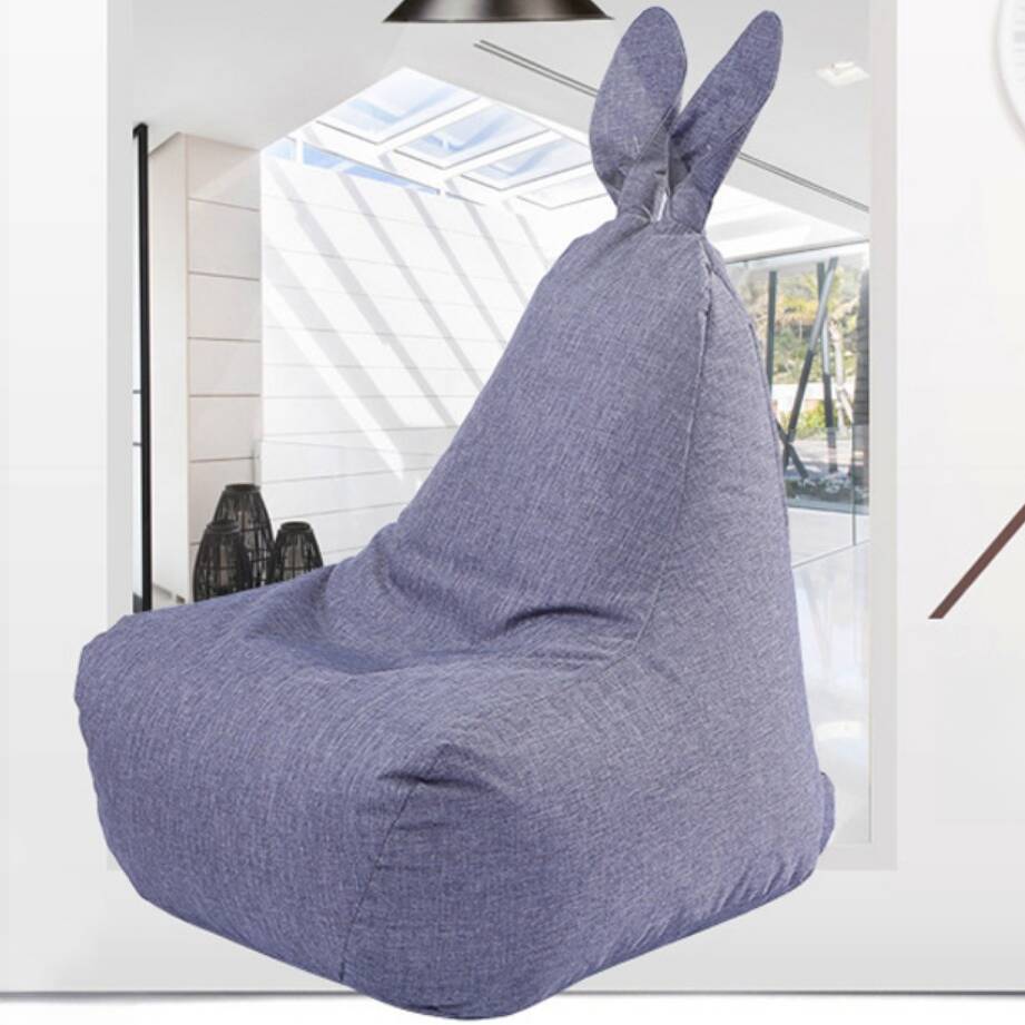 Solid Colour/Argyle Flaxen Sack Chair in Gray/Carnation/Multiple Colours with Removable Cover and Pre-Filled Bean Bag Chair